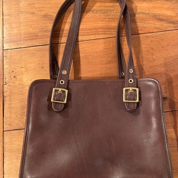 Vintage Coach Bag 9163- Dark Brown Leather - Picture 2 of 3